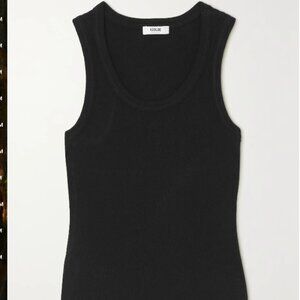 AGOLDE Poppy ribbed stretch organic cotton and Tencel-blend jersey tank - Size S
